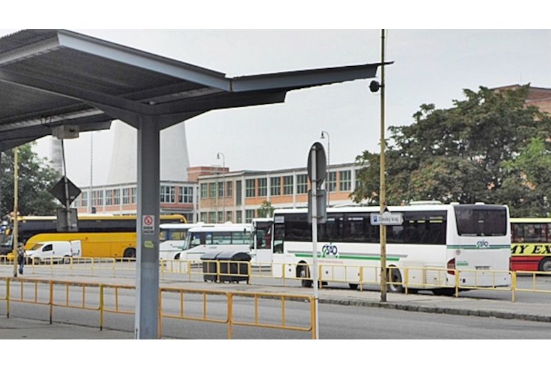 Zlínské autobusové nádraží.