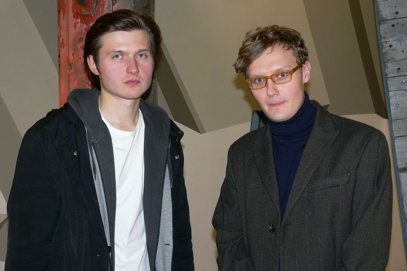 Laureáti Ceny Jindřicha Chalupeckého: Vasil Artamonov (vpravo) a Alexey Klyuykov.
