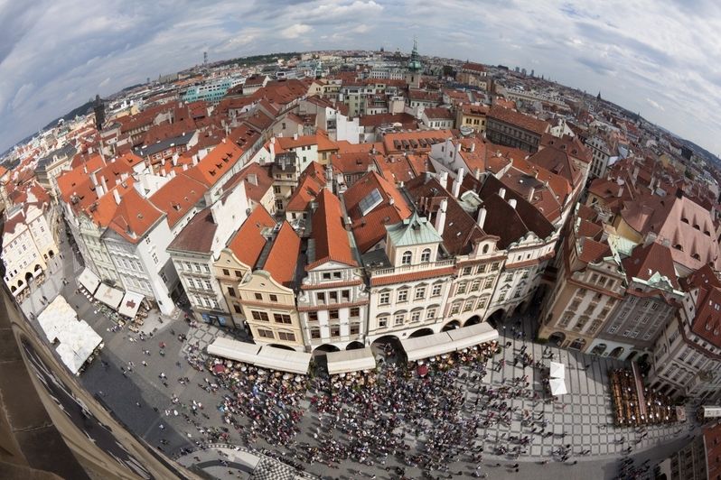 Pohled na historické centrum Prahy