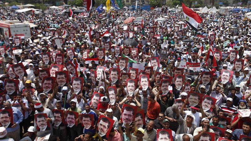 Mursího příznivci v Káhiře