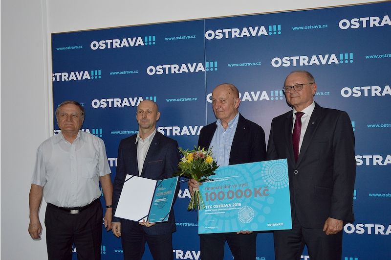 Ostrava 18.4.2018 Vyhlášení ankety Sportovec Ostravy roku 2017. Kolektiv:  Tým TTC Ostrava 2016, a.r.o.