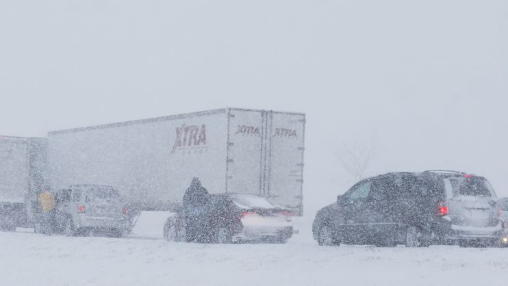 Cestující v Norilsku zasáhla sněhová bouře (Ilustrační foto)