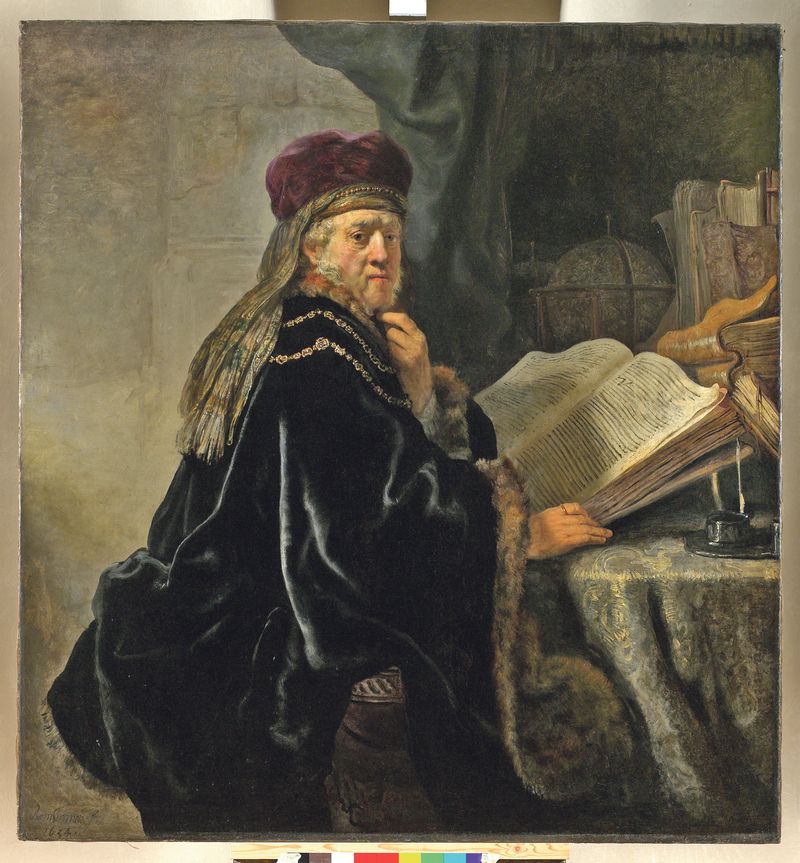 Rembrandtův Učenec v pracovně z roku 1634 je jediným obrazem geniálního holandského malíře v českých uměleckých sbírkách.