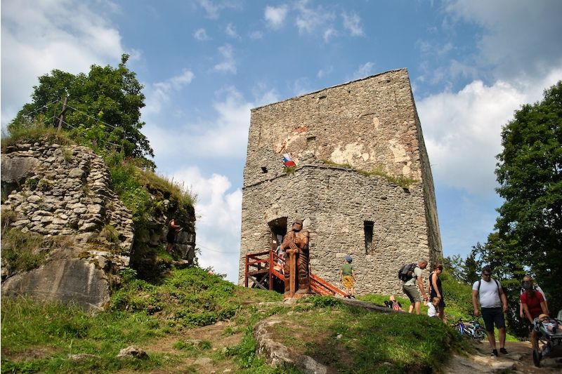 Ruina se využívá jako vyhlídka  i jako místo kulturních akcí