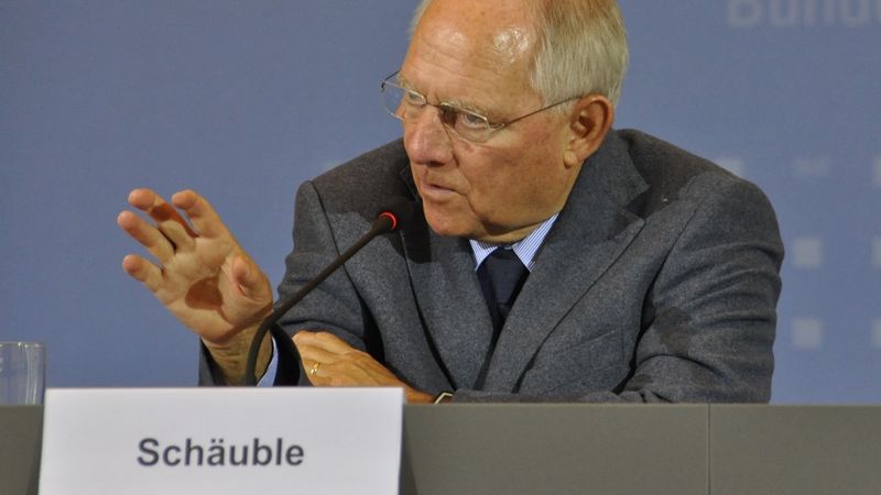 Německý ministr financí Wolfgang Schäuble