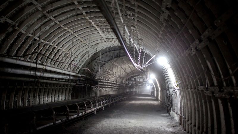 Podzemní tunel mezi doly Karviná a Darkov