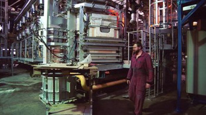 Pec na výrobu olovnatého křišťálu ve sklárnách ve Světlé nad Sázavou. Ilustrační foto