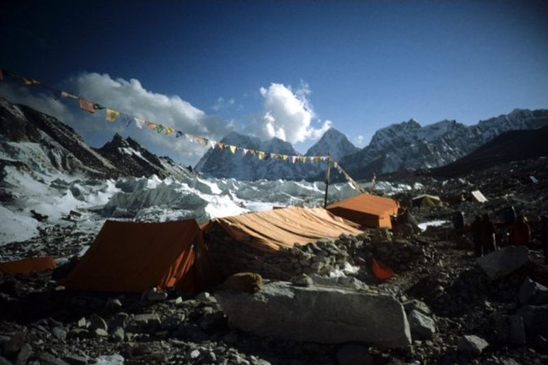 Základní tábor na Mount Everest.