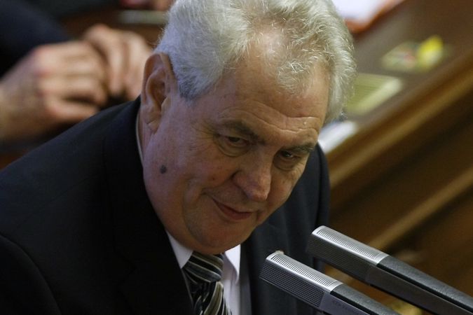 Prezident Miloš Zeman na schůzi Poslanecké sněmovny