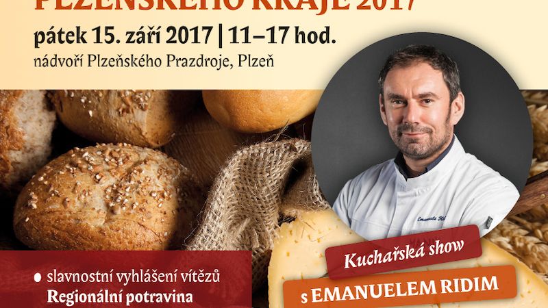 V pátek 15. září od 11 do 16 hodin festival návštěvníkům nabídne farmářský trh s nejlepšími regionálními potravinami i kuchařskou show.