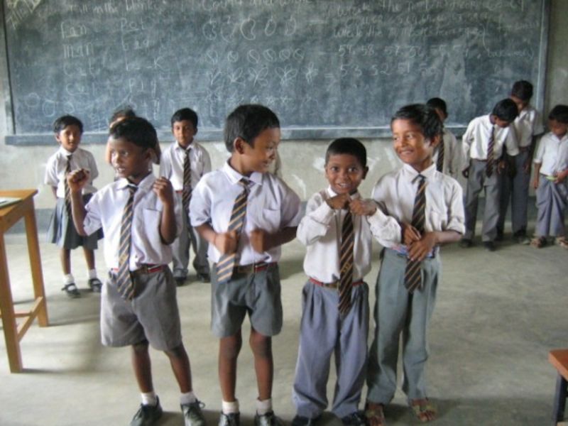 Indičtí školáčci v salesiánské škole