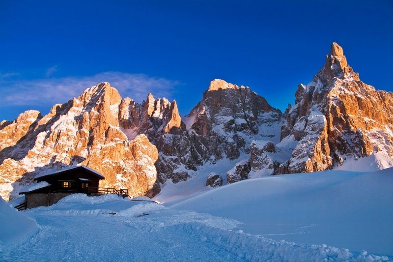 Skiareál Passo Role v italské provincii Trentino je ideální pro rodiny s nejmenšími dětmi.
