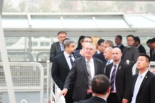 Prezident Miloš Zeman na návštěvě Číny