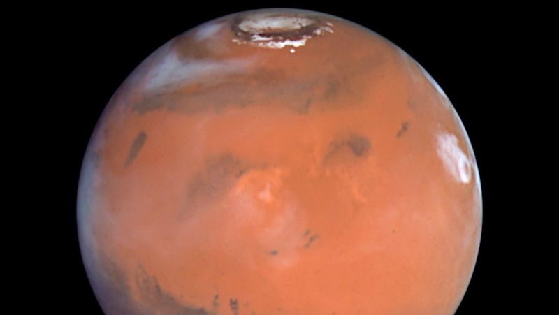 Mars zachycený Hubbleovým teleskopem