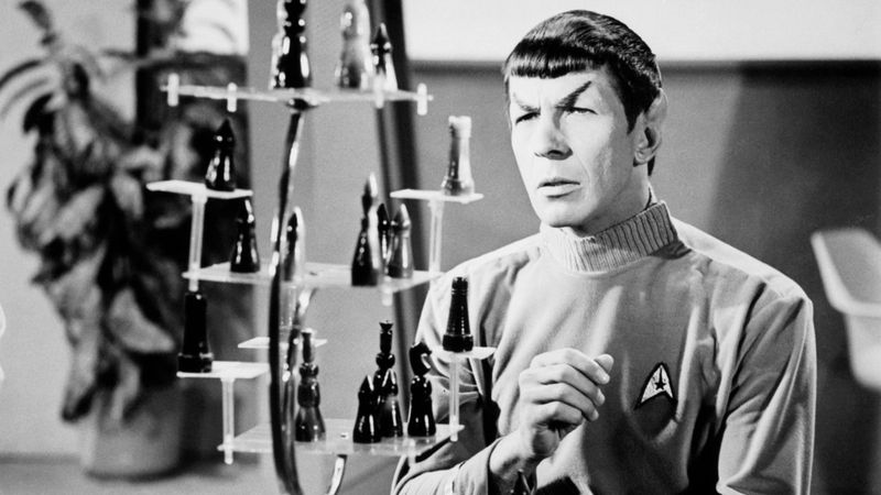 Leonard Nimoy jako Mr. Spock ve Startreku