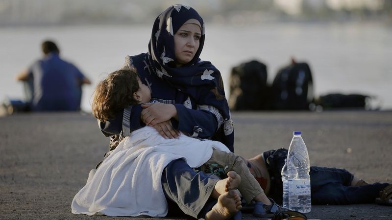 Uprchlíci z válkou zničené Sýrie na řeckém ostrově Kos