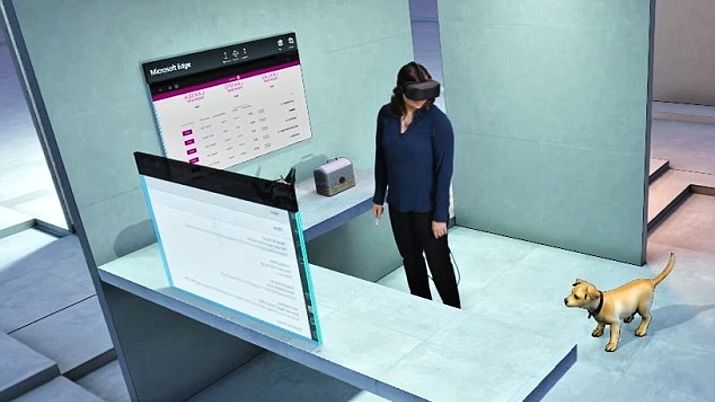 Takto bude vypadat virtuální pracovna v desítkách s použitím nových brýlí.