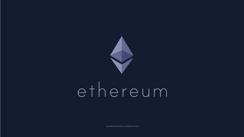 Logo virtuální měny ethereum