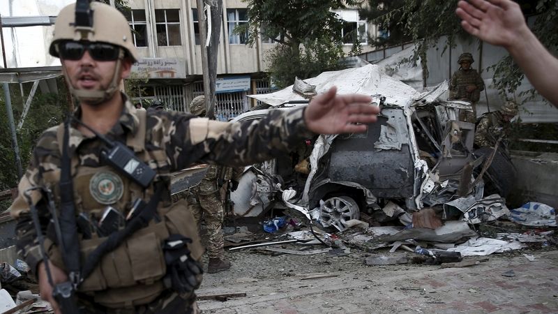 Místo útoku v Kábulu
