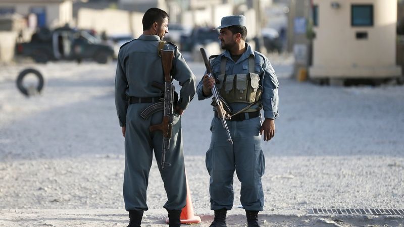Afghánští policisté v Kábulu