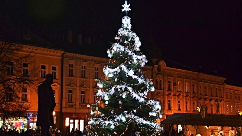 Vánoční strom v Prostějově 2018