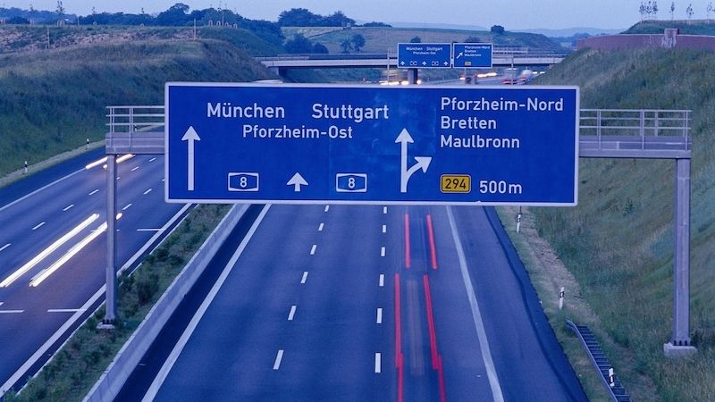 Jízda po německých dálnicích už nebude zadarmo.