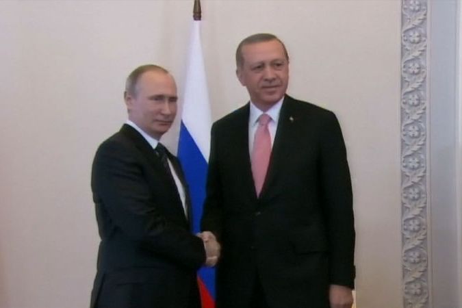 BEZ KOMENTÁŘE: Putin se sešel s Erdoganem