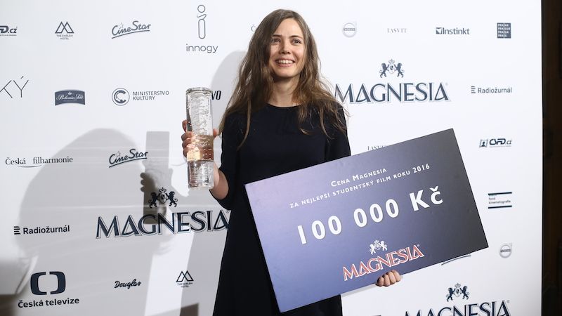 Anna Ljubinecká s cenou za nejlepší studentský film Kyjev Moskva