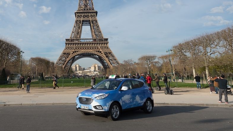 Vodíkový Hyundai ix35 coby pařížské taxi 