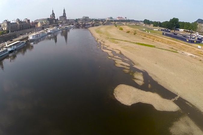Řeka Labe v Německu má nejnižší hladinu za desítky let