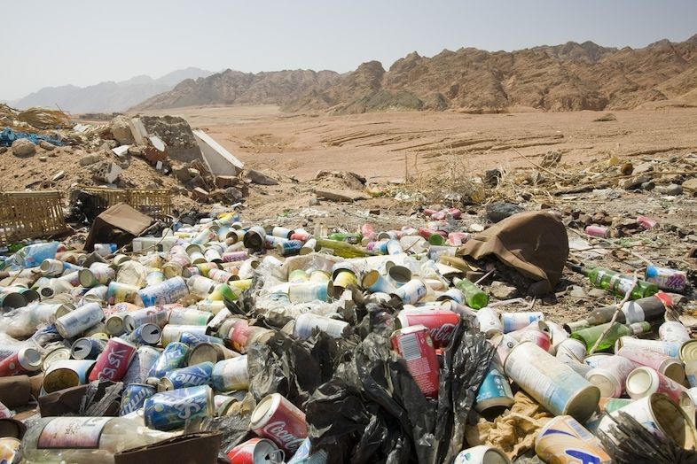 Znečištění odpadem v Egyptě - ilustrační foto
