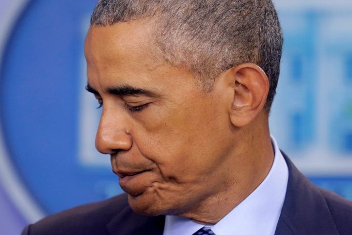 Americký prezident Barack Obama během proslovu k masakru