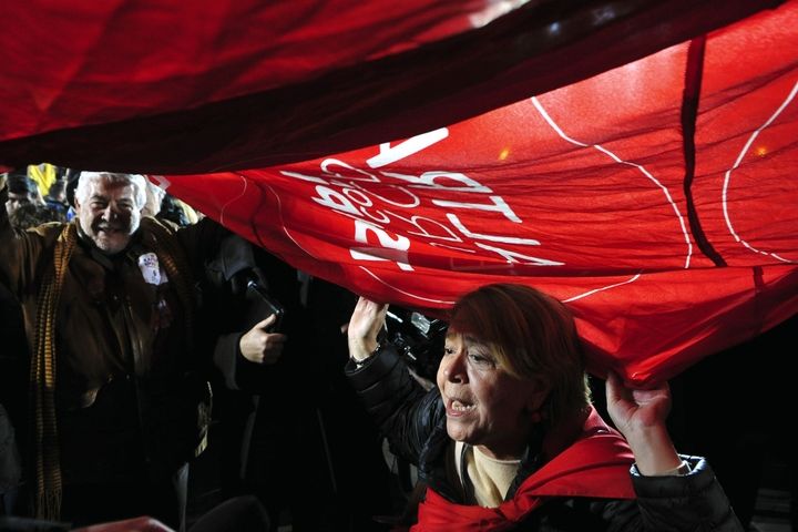 Příznivci Syrizy slaví vítězství v Aténách