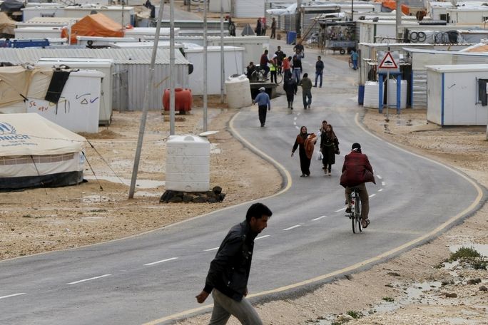 Syrský uprchlický tábor al-Zátarí v Jordánsku