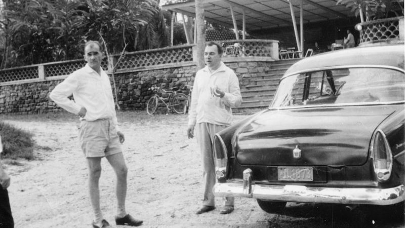 Karel Petr (vlevo) a Burkhart Skácel v Kongu 