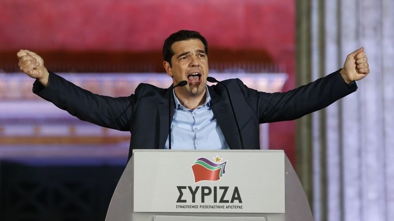 Vůdce levicové strany Syriza Alexis Tsipras