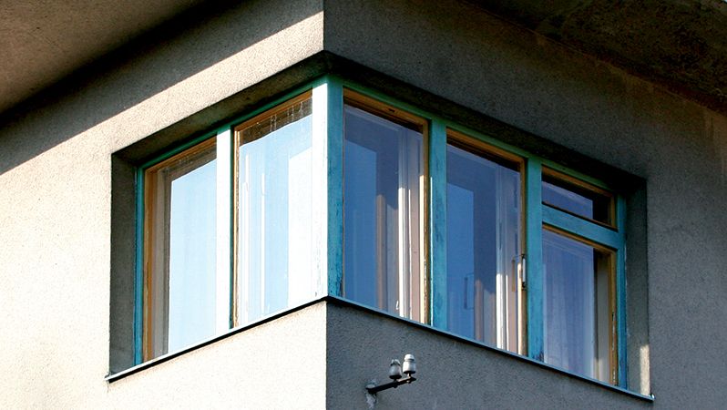Pásová okna mají i dekorativní funkci.