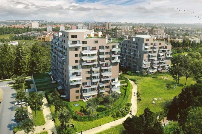 Nové byty staví developeři i na pražském Třebešíně, dokončit je plánují v roce 2017.