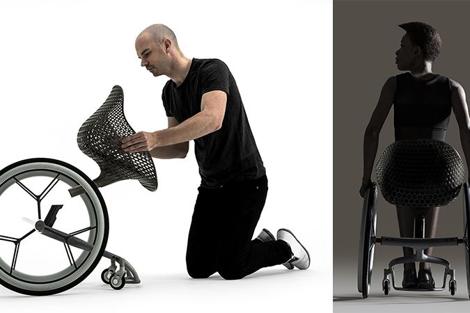 Autor moderního křesla pro vozíčkáře, designér Benjamin Hubert a jeho trendy kousek pro postižené. 