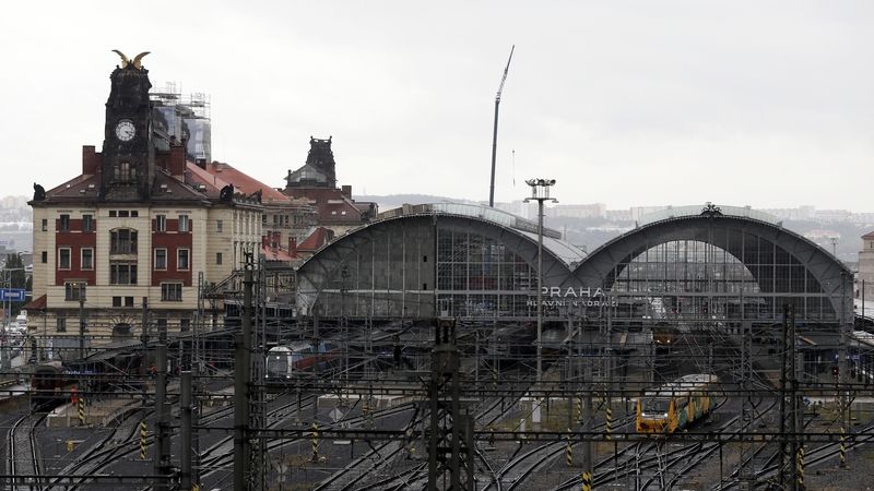 Budova pražského hlavního nádraží 