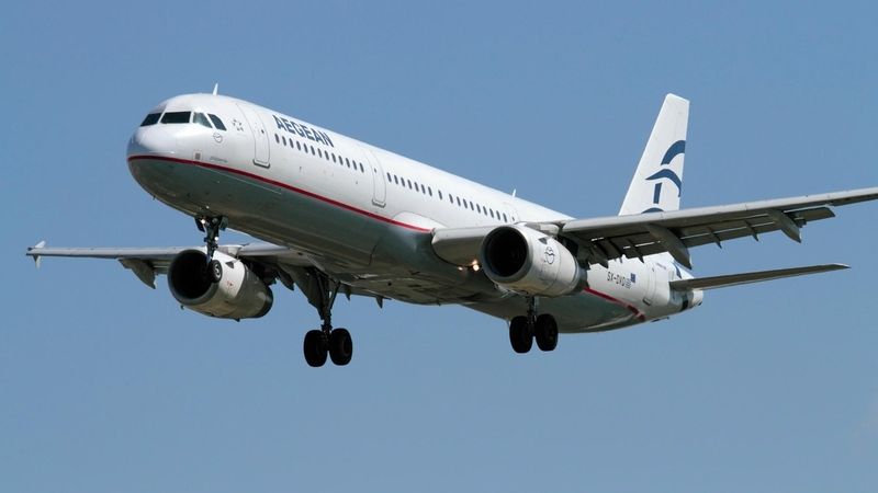 Airbus A321 společnosti Aegean Airlines. Ilustrační foto