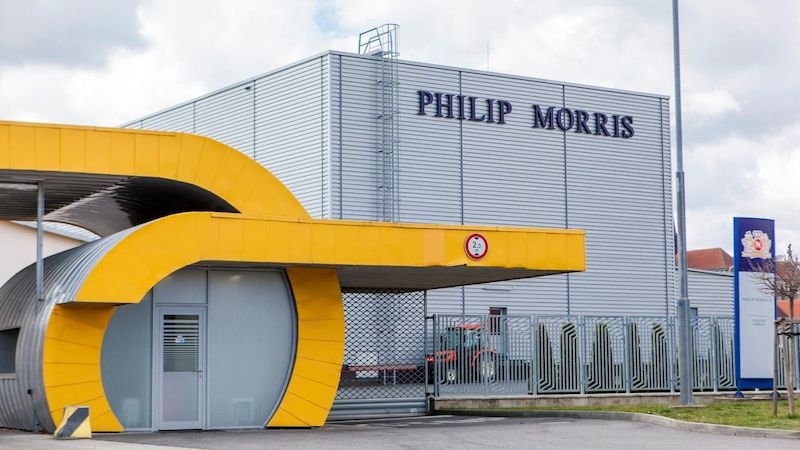 Továrna Philipa Morrise v Kutné Hoře.