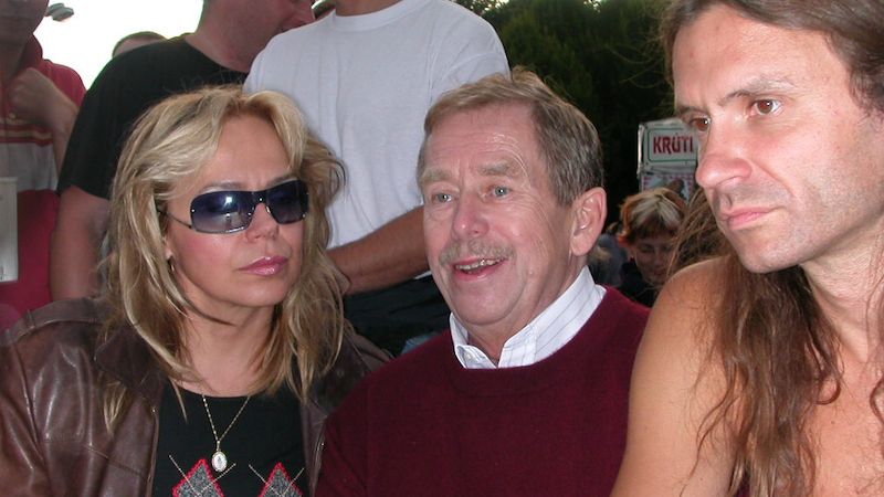 Prezident Václav Havel s chotí a Martinem Věchetem
