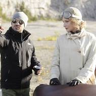 Anna Fialová při natáčení seriálu První republika