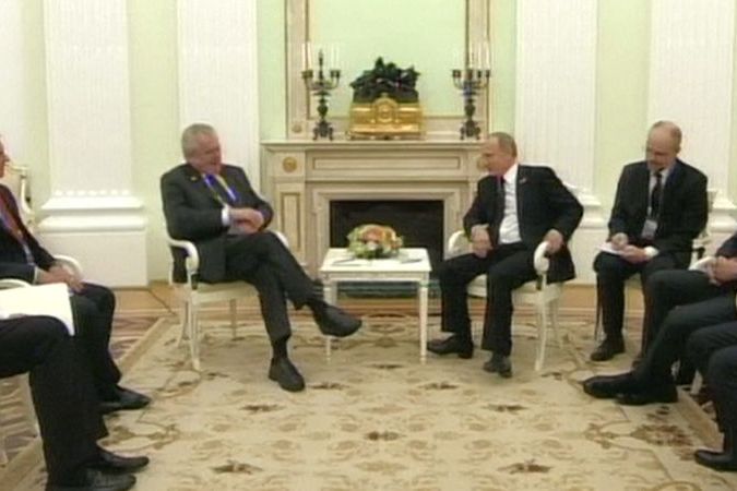 Miloš Zeman nešetřil bonmoty ani na setkání s Putinem