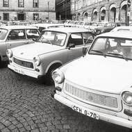 Praha byla v září a říjnu 1989 plná trabantů a wartburgů.