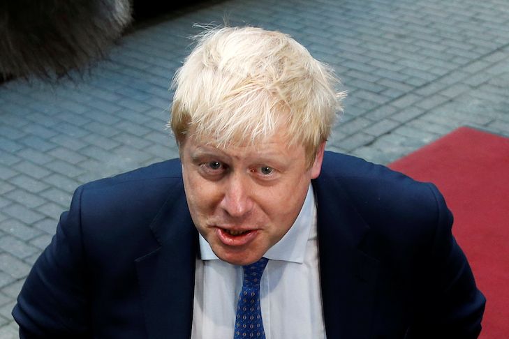 Britský ministr zahraničních věcí Boris Johnson v Bruselu