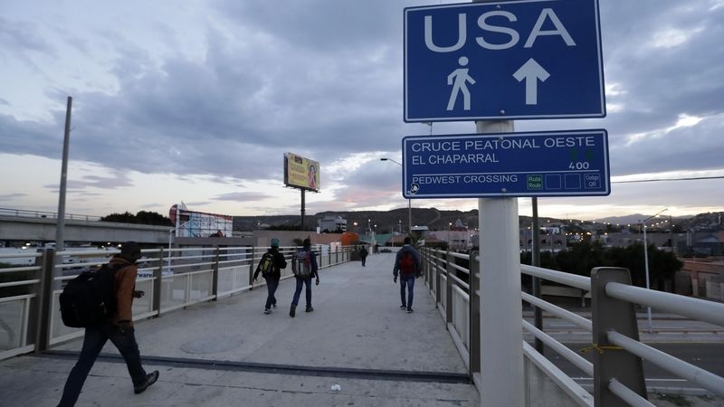 Přechod na hranicích USA a Mexika v Tijuaně. Ilustrační foto