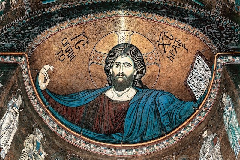 Kristus Pantokrator v katedrále sicilského města Monreale