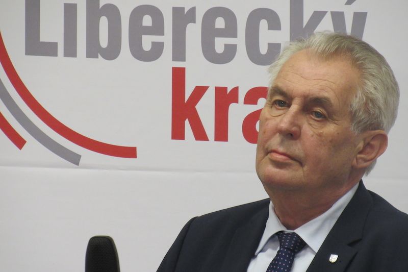 Miloš Zeman na závěr své návštěvy Libereckého kraje